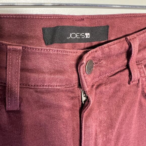 Joe's Jeans Men's Straight Jeans in Burgundy - Picture 9 of 16